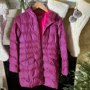 Uniqlo Kids Pink/Navy jacket.super light and puffy!